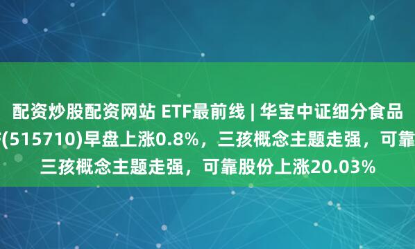 配资炒股配资网站 ETF最前线 | 华宝中证细分食品饮料产业主题ETF(515710)早盘上涨0.8%，三孩概念主题走强，可靠股份上涨20.03%